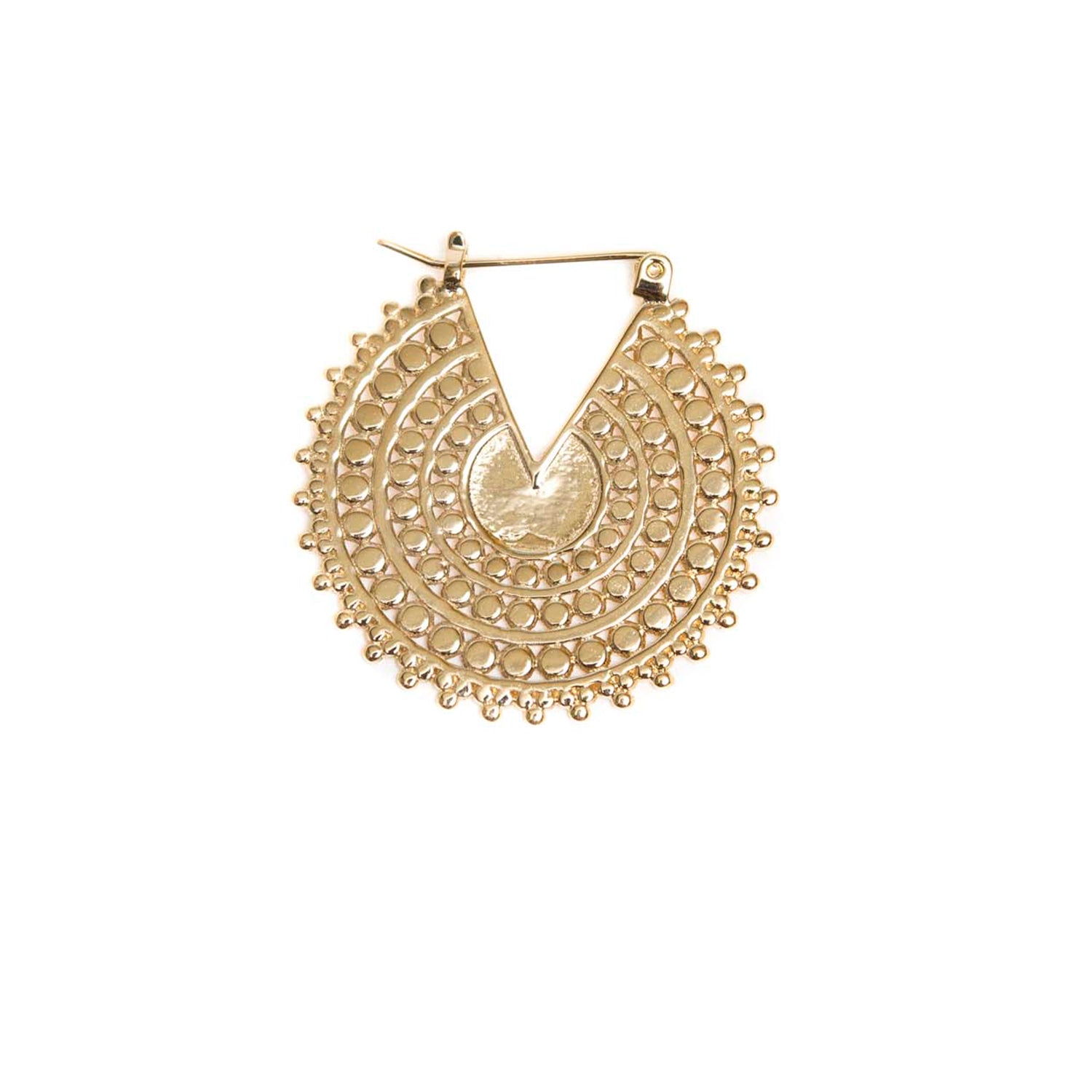 Afghan Disc Hoop gold