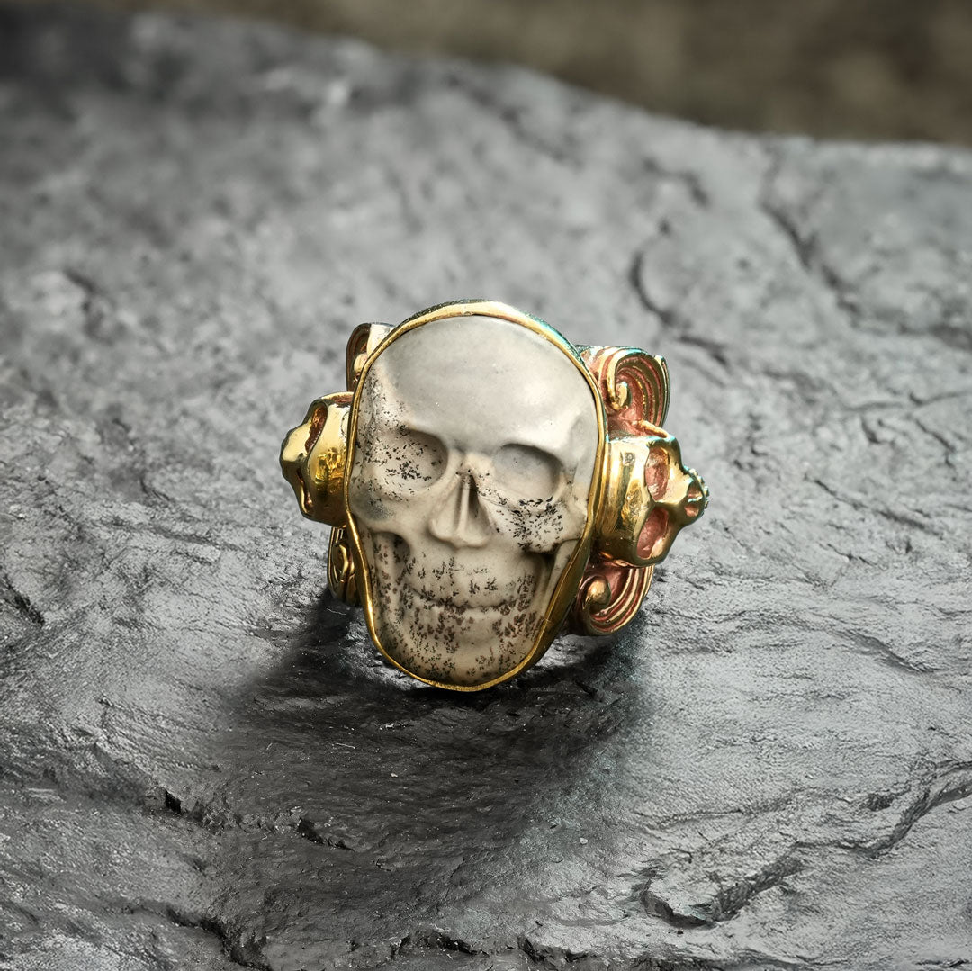 Carved Skull Ring