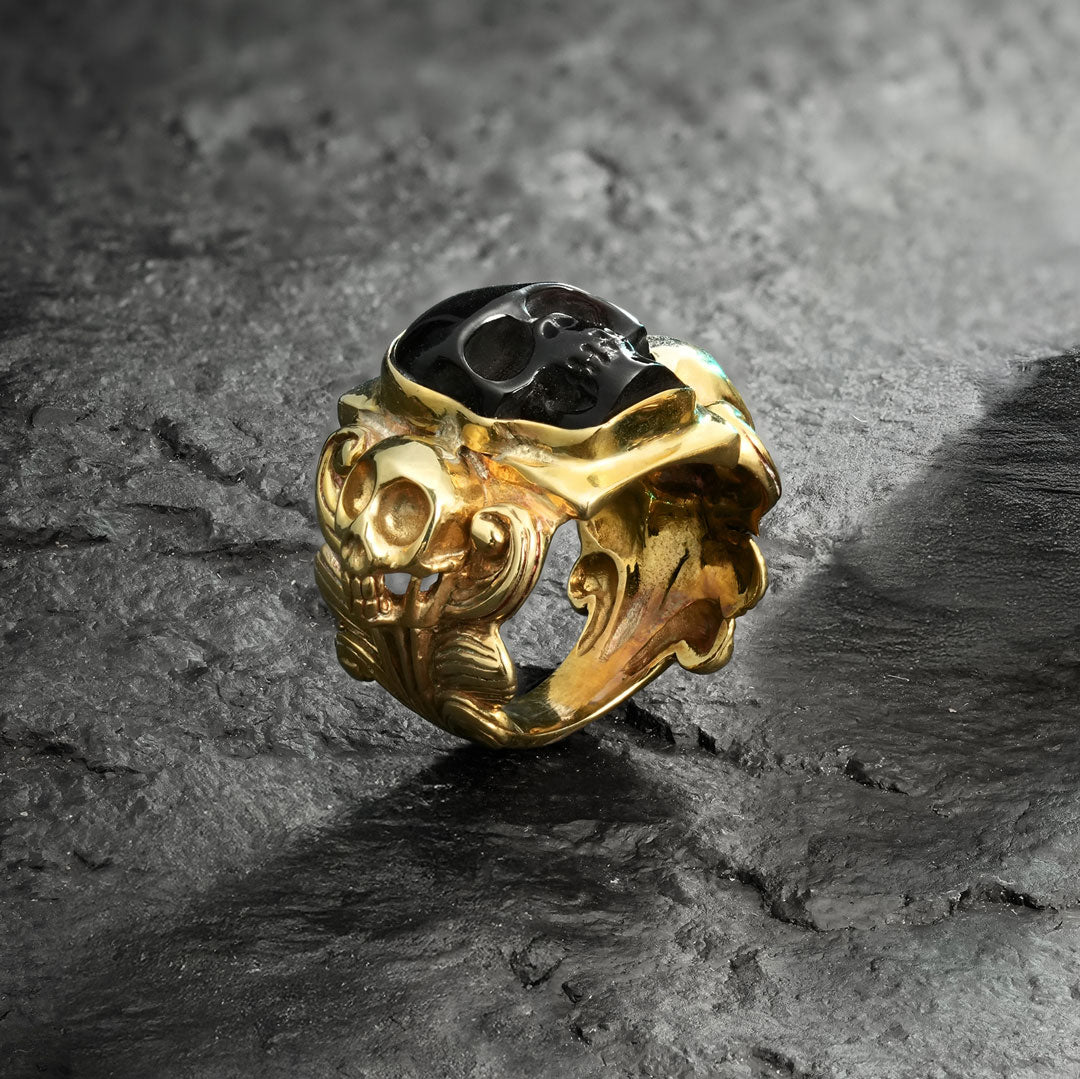 Carved Skull Ring