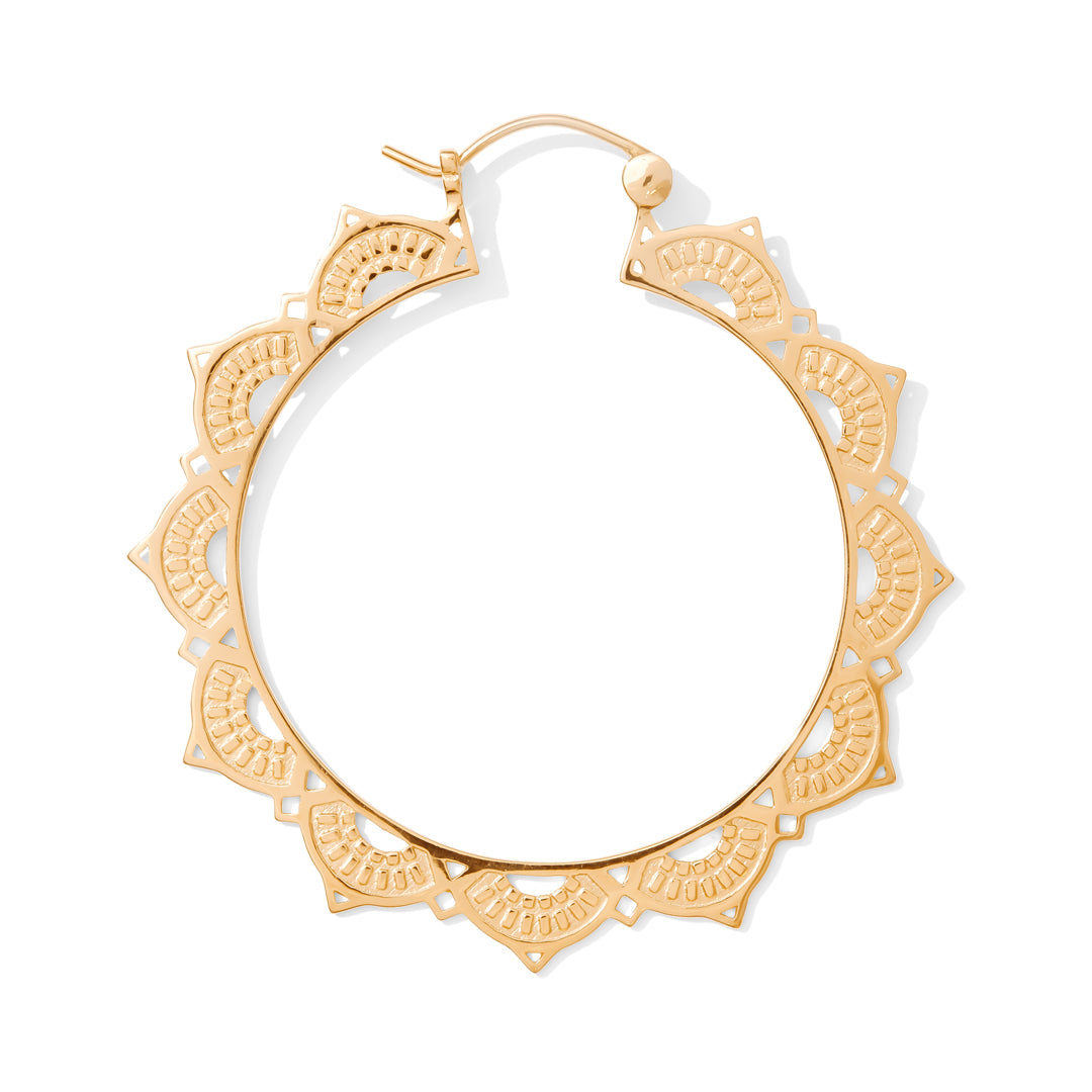 Lotus Hoop Plated