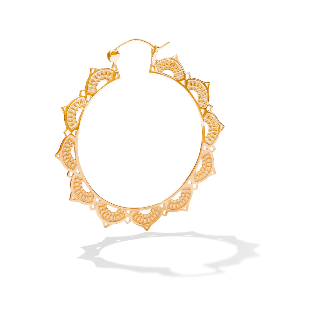 Lotus Hoop Plated