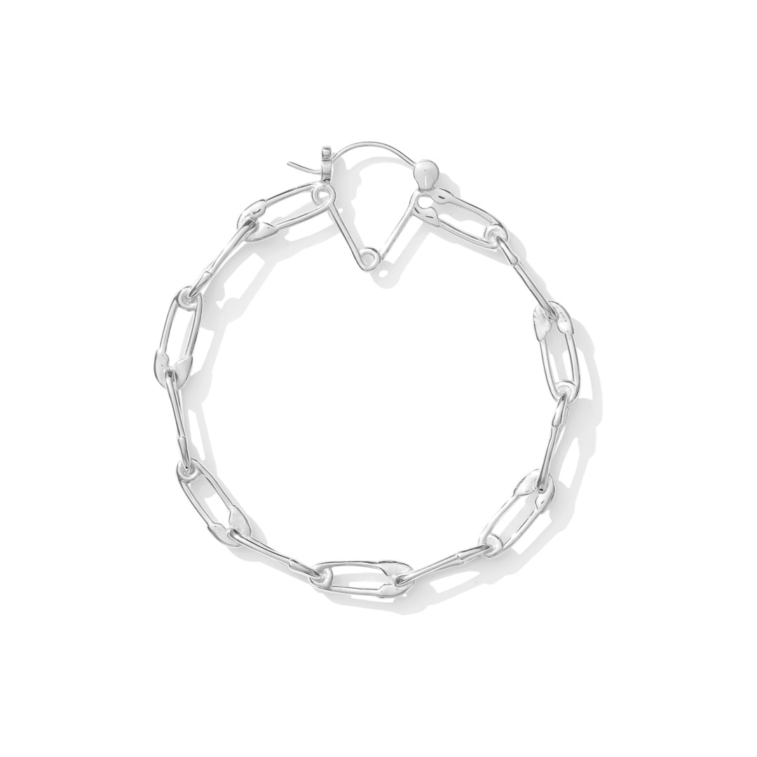 Safety Pin Link Hoop