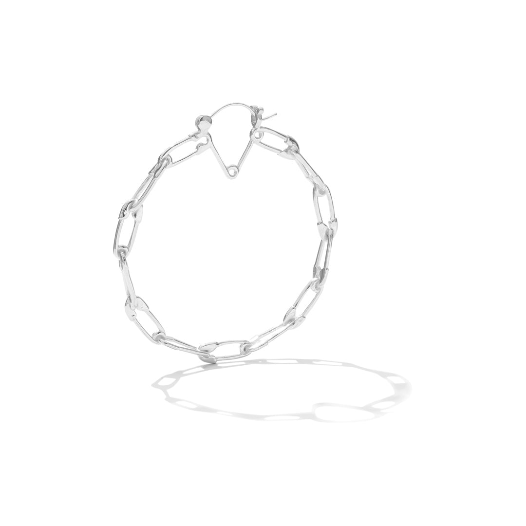 Safety Pin Link Hoop