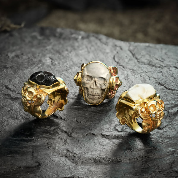 Carved Skull Ring