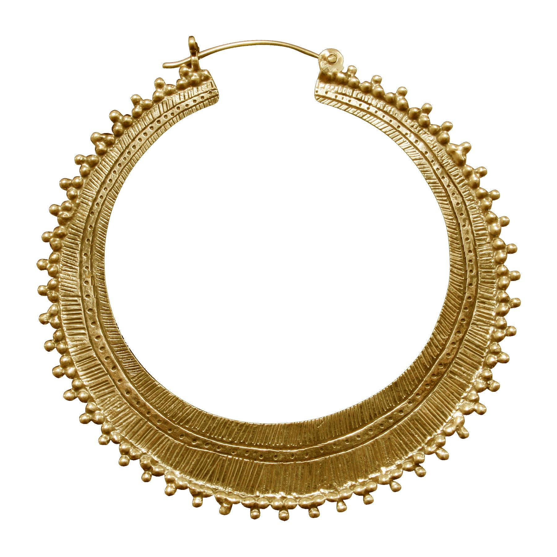 Afghan Hoop Plated gold