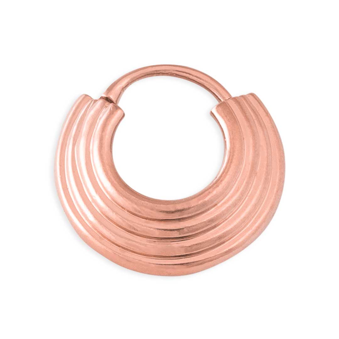 Banded Septum Clicker rose gold