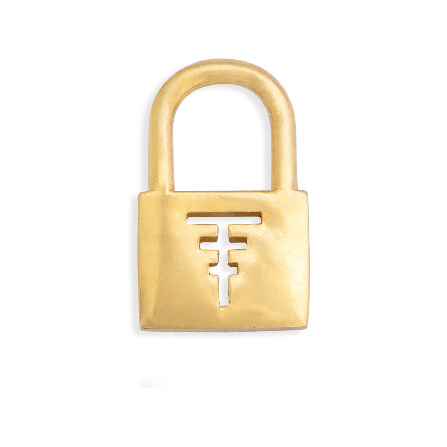 Lock Charm Plated