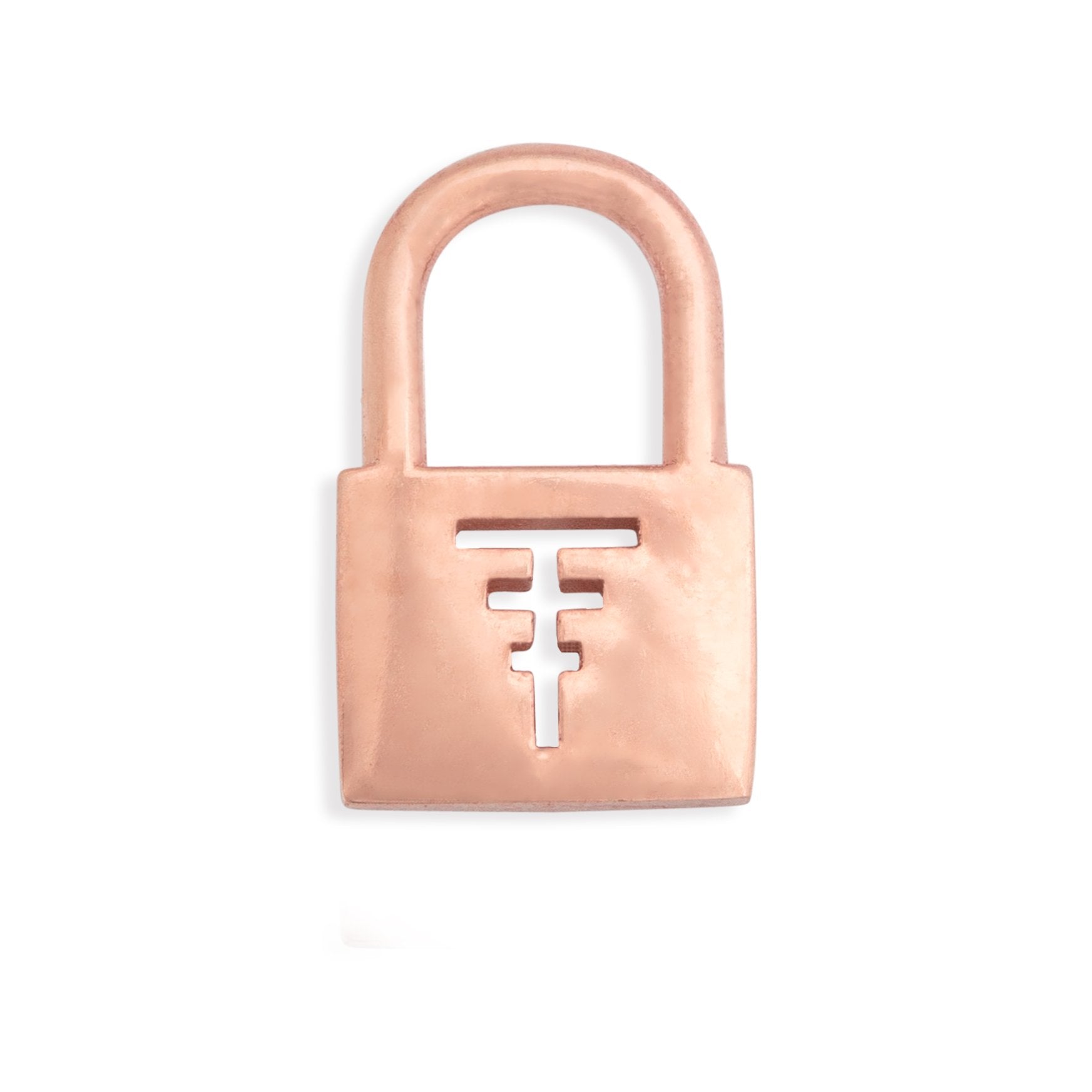 Lock Charm Plated